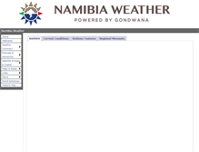 Tablet Screenshot of namibiaweather.info